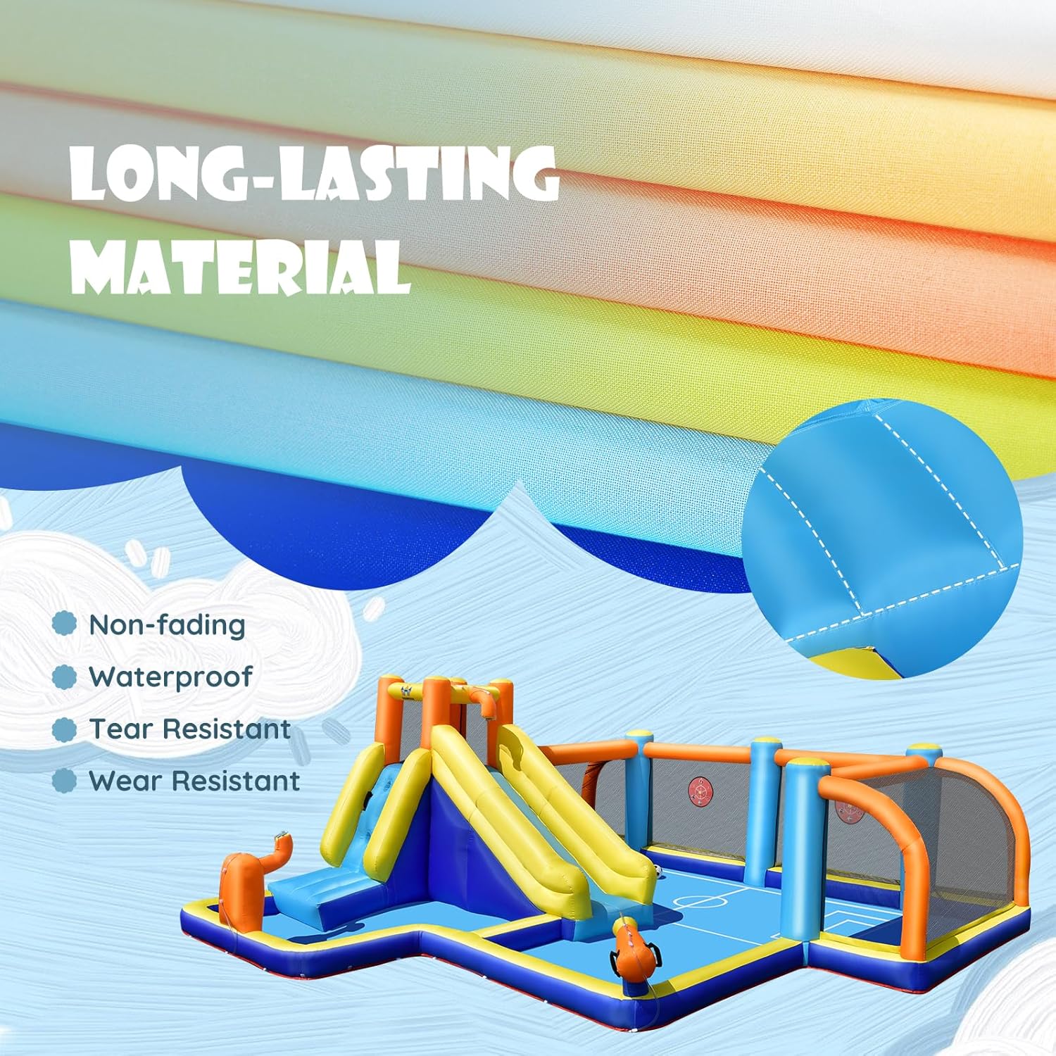 Giant Inflatable Water Slide B - Kids Outdoor Pool recensione e prezzo