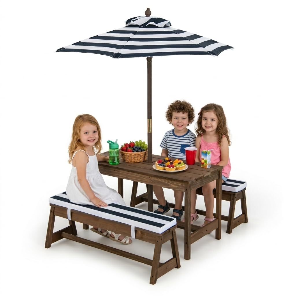 Height Adjustable Wooden Kids  - Kids Outdoor Chair And Table recensione e prezzo