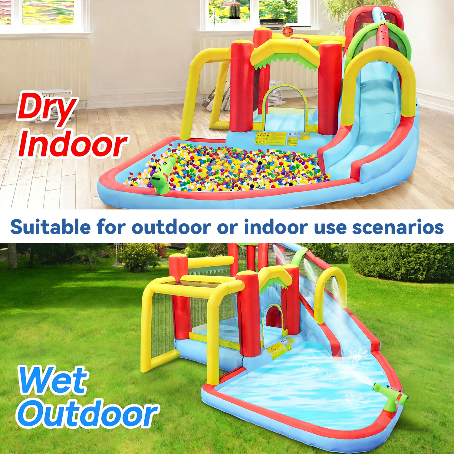 7in1 Inflatable Water Slide Pa - Kids Outdoor Pool recensione e prezzo