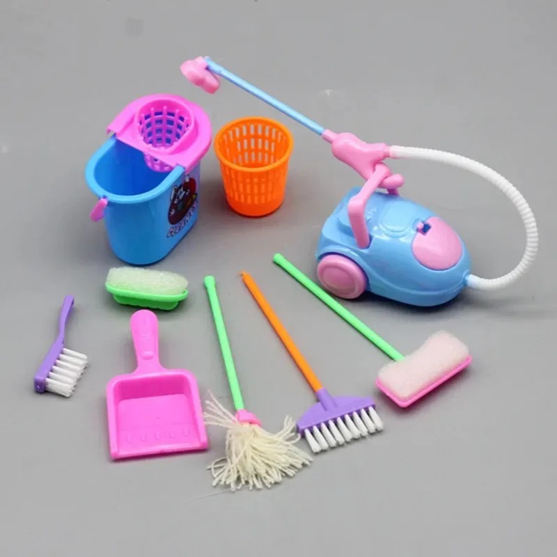 9PCS Mini Cleaning Toy Set - D - Kids Outdoor Broom recensione e prezzo