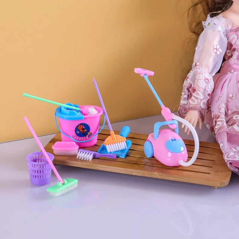 9PCS Mini Cleaning Toy Set - D - Kids Outdoor Broom recensione e prezzo