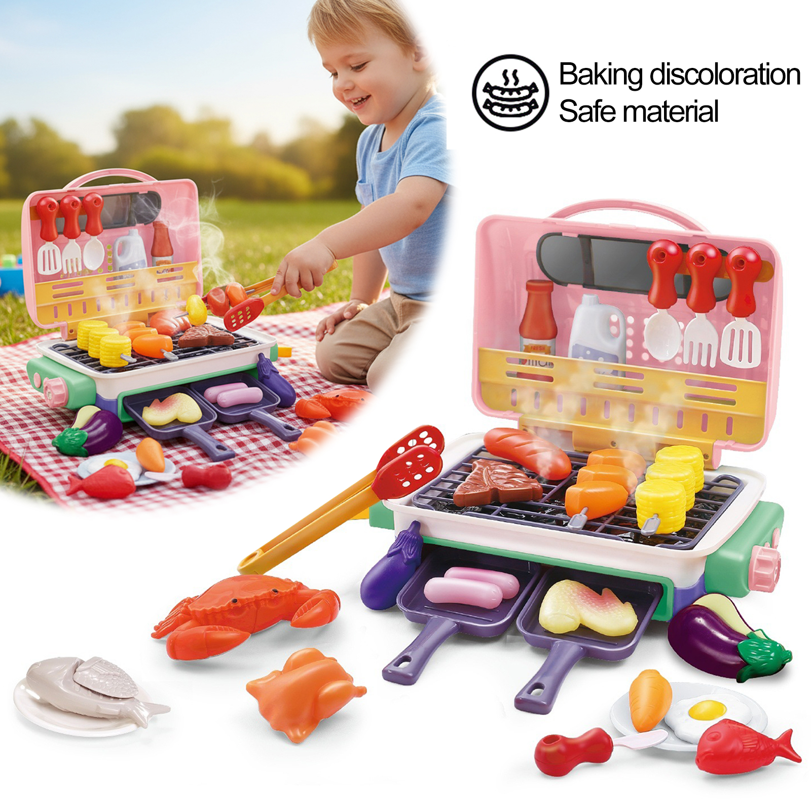 Kids Simulated Barbecue Set wi - Kids Outdoor Grill Set recensione e prezzo