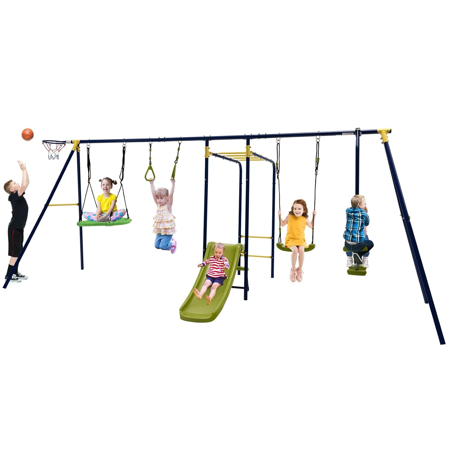 660lbs 7-in-1 Heavy Duty Kids  - Kids Outdoor Monkey Bar Set recensione e prezzo