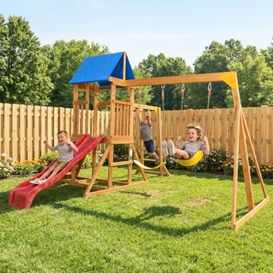 Backyard playground set with m - Kids Outdoor Monkey Bar Set recensione e prezzo