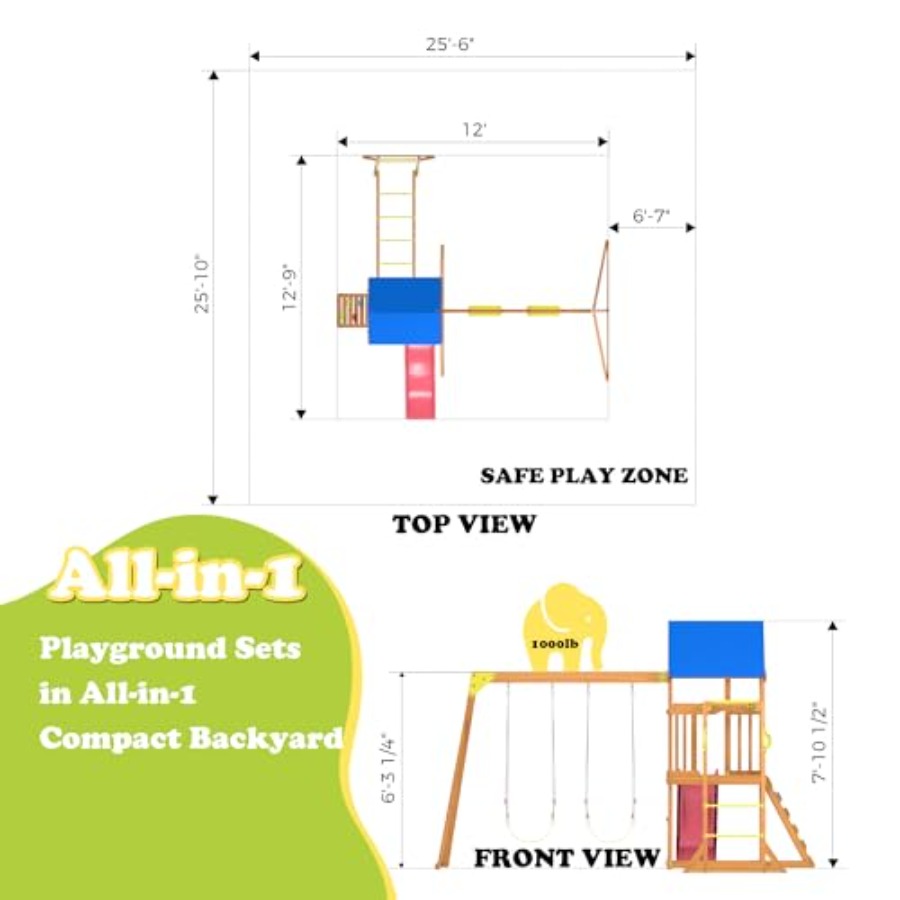 Backyard playground set with m - Kids Outdoor Monkey Bar Set recensione e prezzo