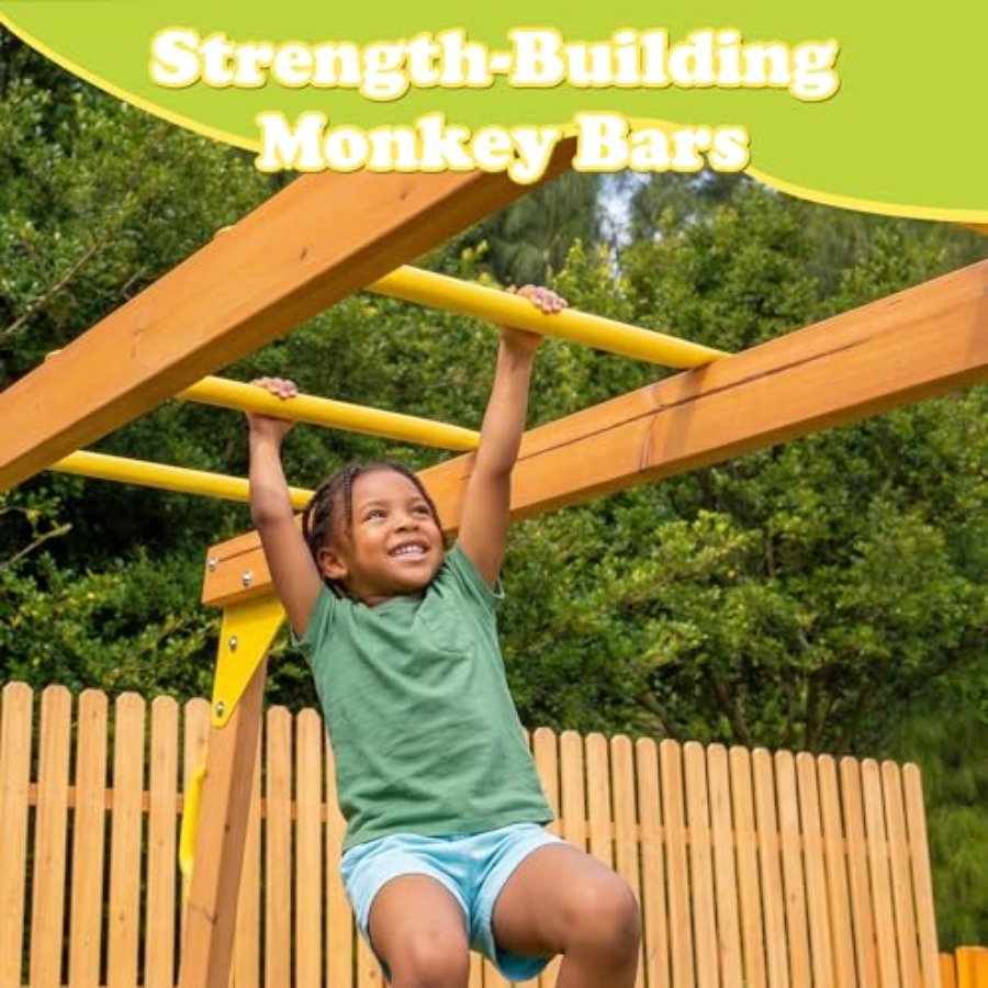 Backyard playground set with m - Kids Outdoor Monkey Bar Set recensione e prezzo