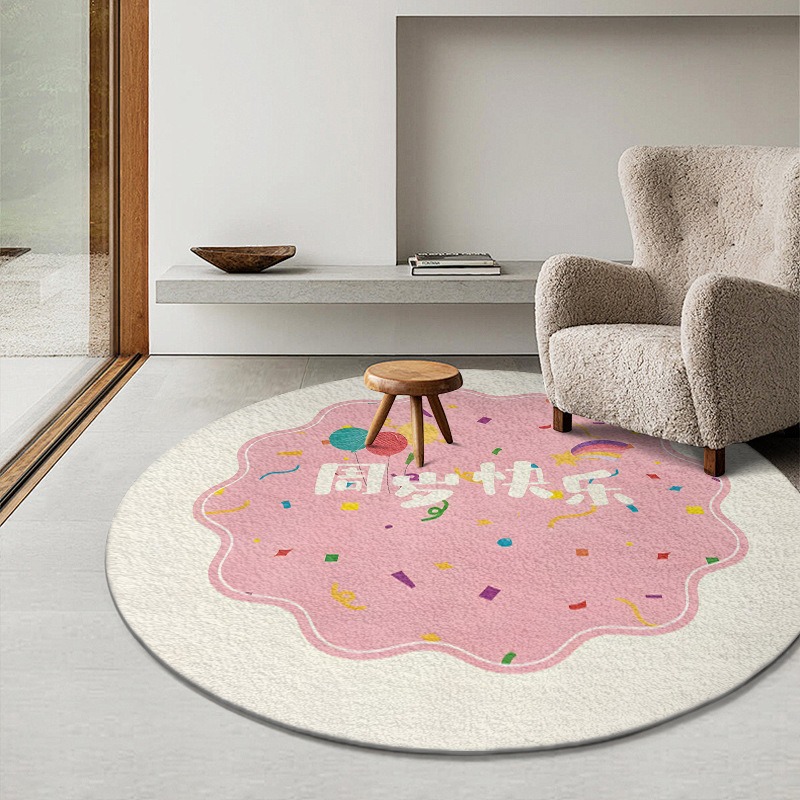 Round Rug Animal Print Cartoon - Kids Outdoor Chair And Table recensione e prezzo
