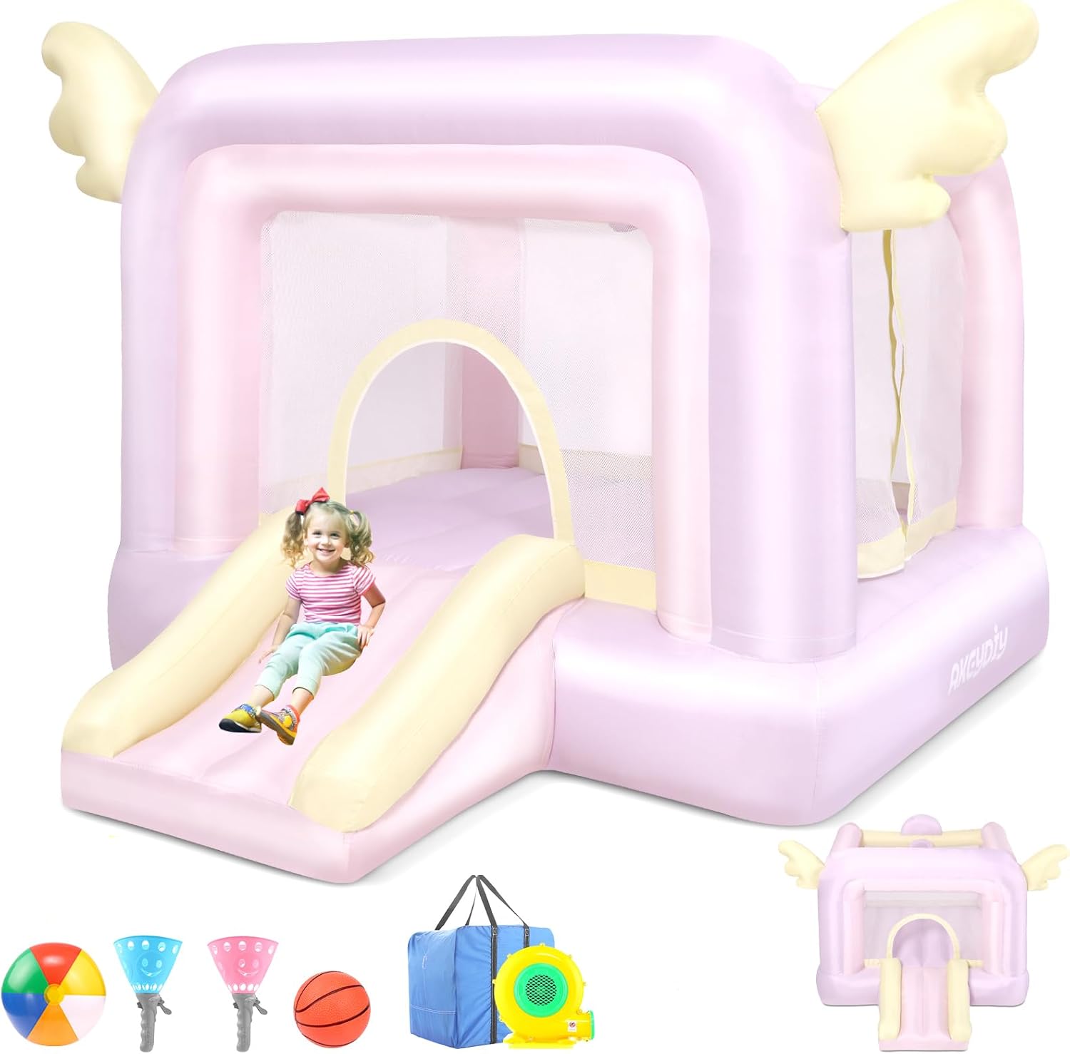 Inflatable Bouncy Castle with  - Kids Outdoor Jump House recensione e prezzo