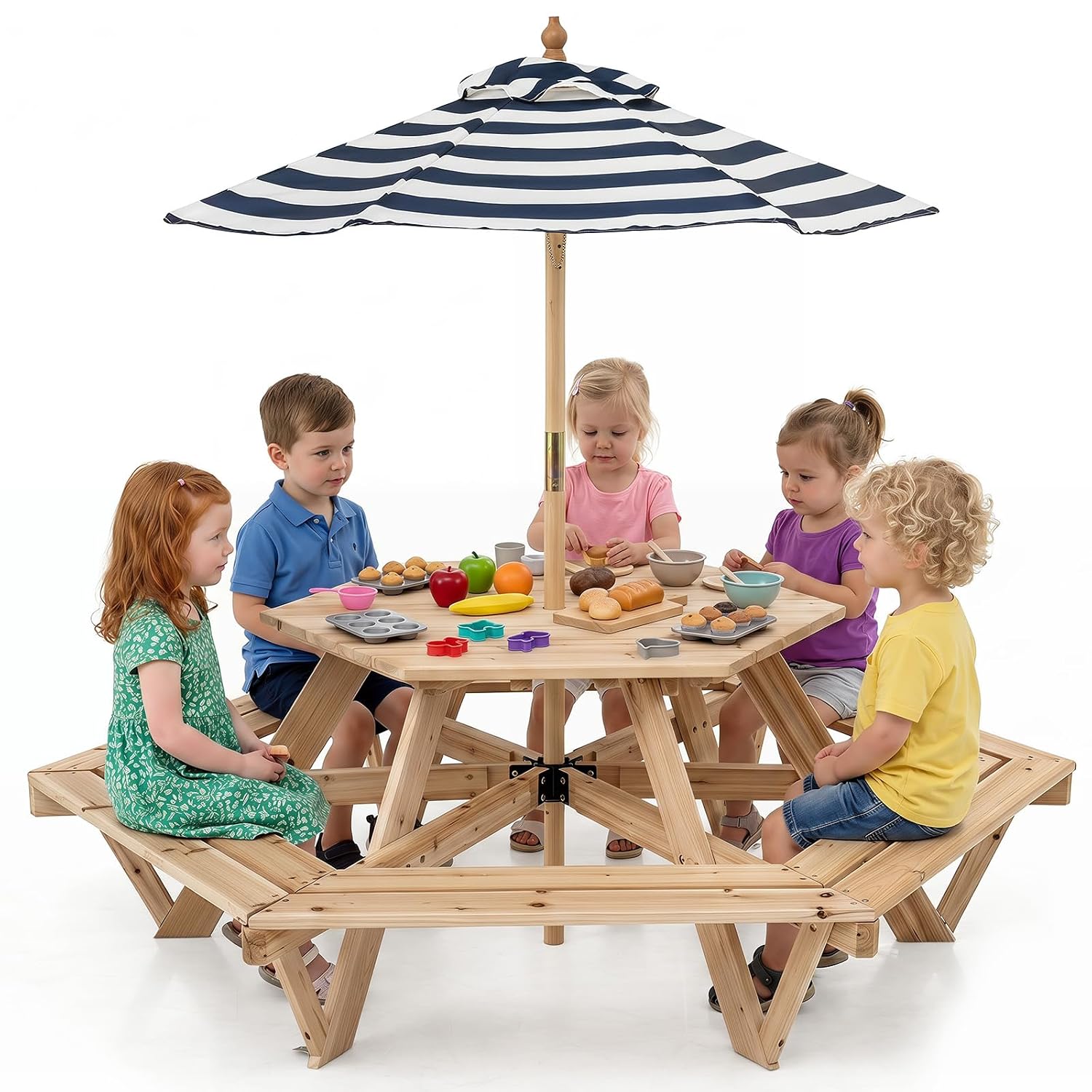 Kids Picnic Table, Hexagonal W - Kids Outdoor Table recensione e prezzo