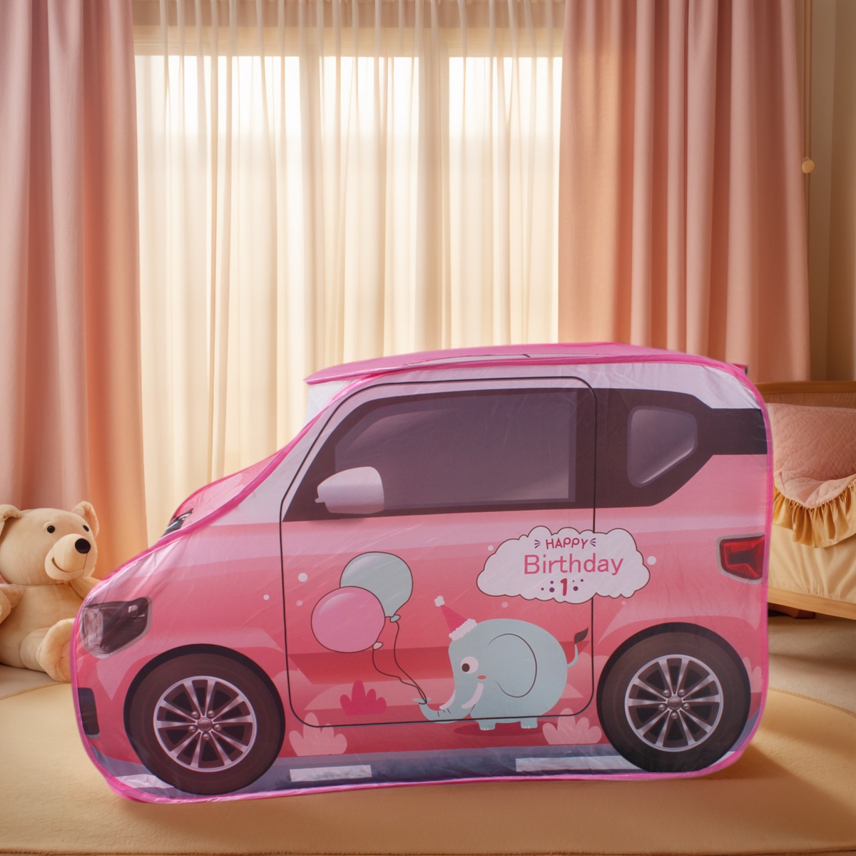 Fun Car Design, Gray and Pink, - Kids Outdoor Cubby House recensione e prezzo