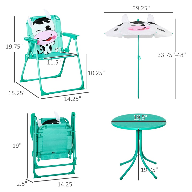 Outdoor Folding Kids Table and - Kids Outdoor Chair And Table recensione e prezzo