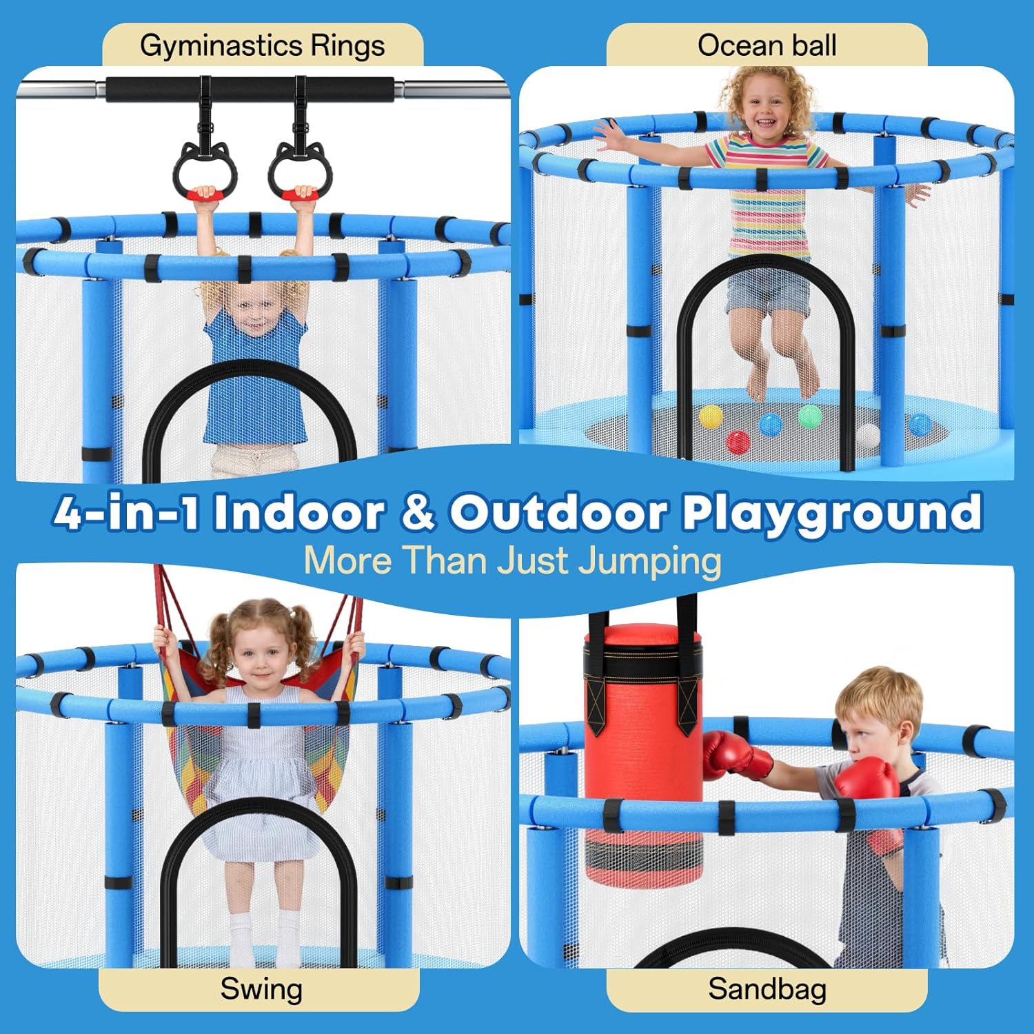 Toddler Trampoline,Trampoline  - Kids Outdoor Garden recensione e prezzo