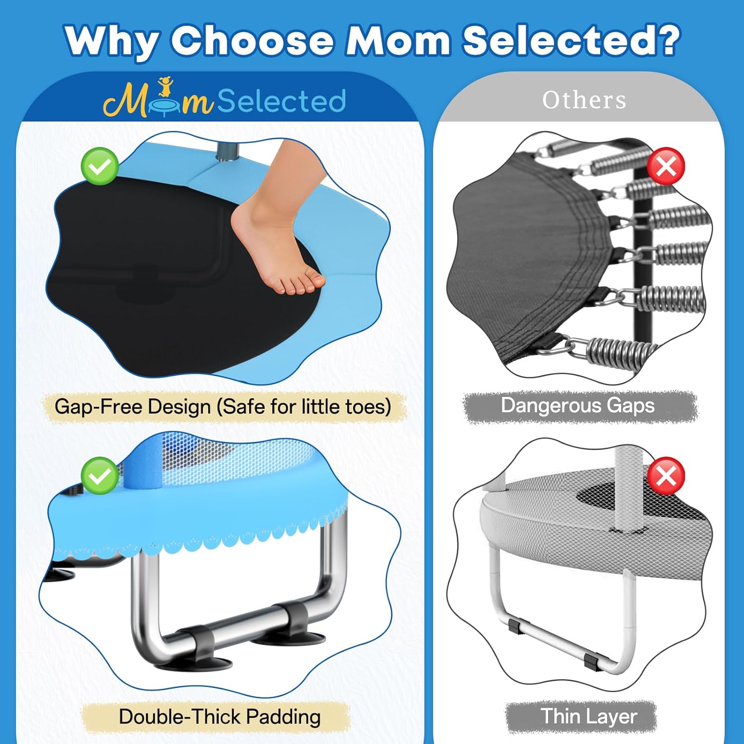 Toddler Trampoline,Trampoline  - Kids Outdoor Garden recensione e prezzo