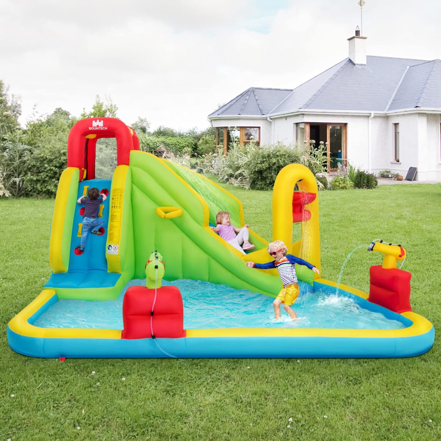 Mega Inflatable Water Park Bou - Kids Outdoor Pool recensione e prezzo