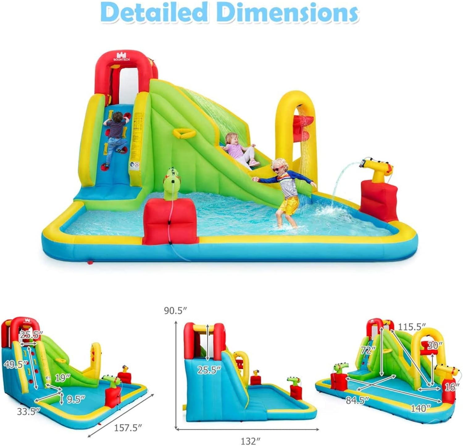 Mega Inflatable Water Park Bou - Kids Outdoor Pool recensione e prezzo