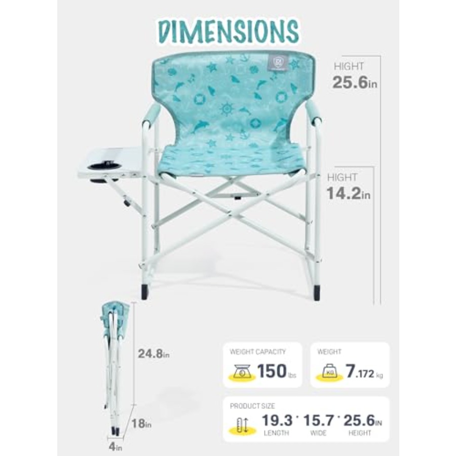 Directors Chair with Side tabl - Kids Outdoor Chair And Table recensione e prezzo
