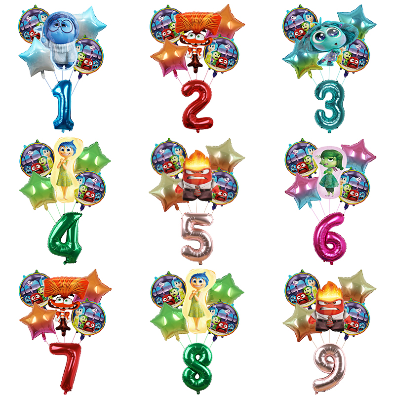 6pcs New Inside Out2 Balloons  - Kids Outdoor Easter Toys recensione e prezzo