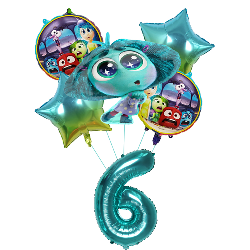 6pcs New Inside Out2 Balloons  - Kids Outdoor Easter Toys recensione e prezzo