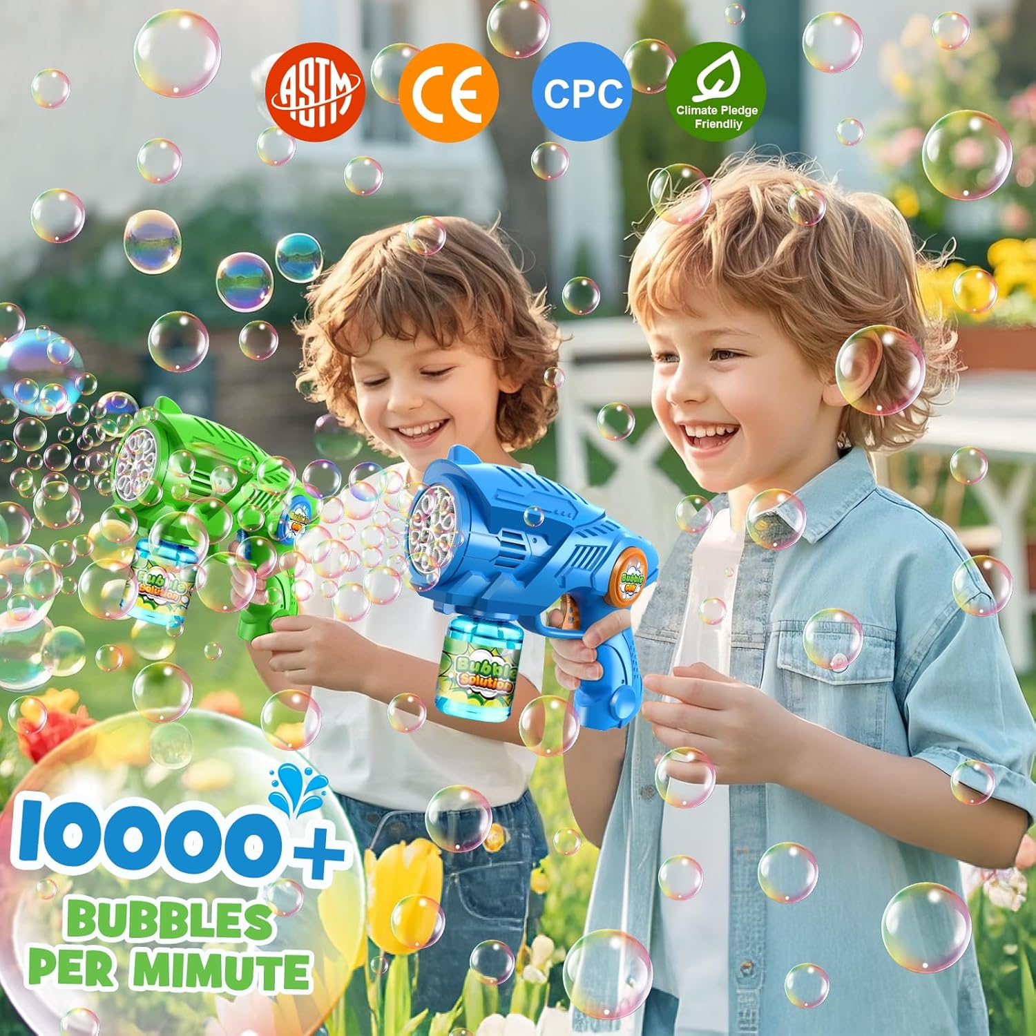 2-Pack Automatic Bubble Guns f - Kids Outdoor Easter Toys recensione e prezzo