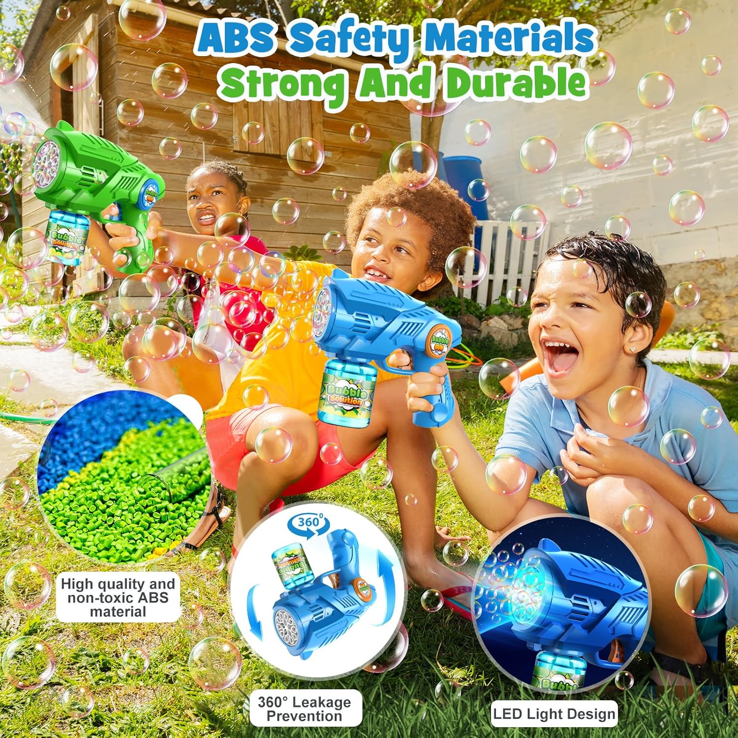 2-Pack Automatic Bubble Guns f - Kids Outdoor Easter Toys recensione e prezzo