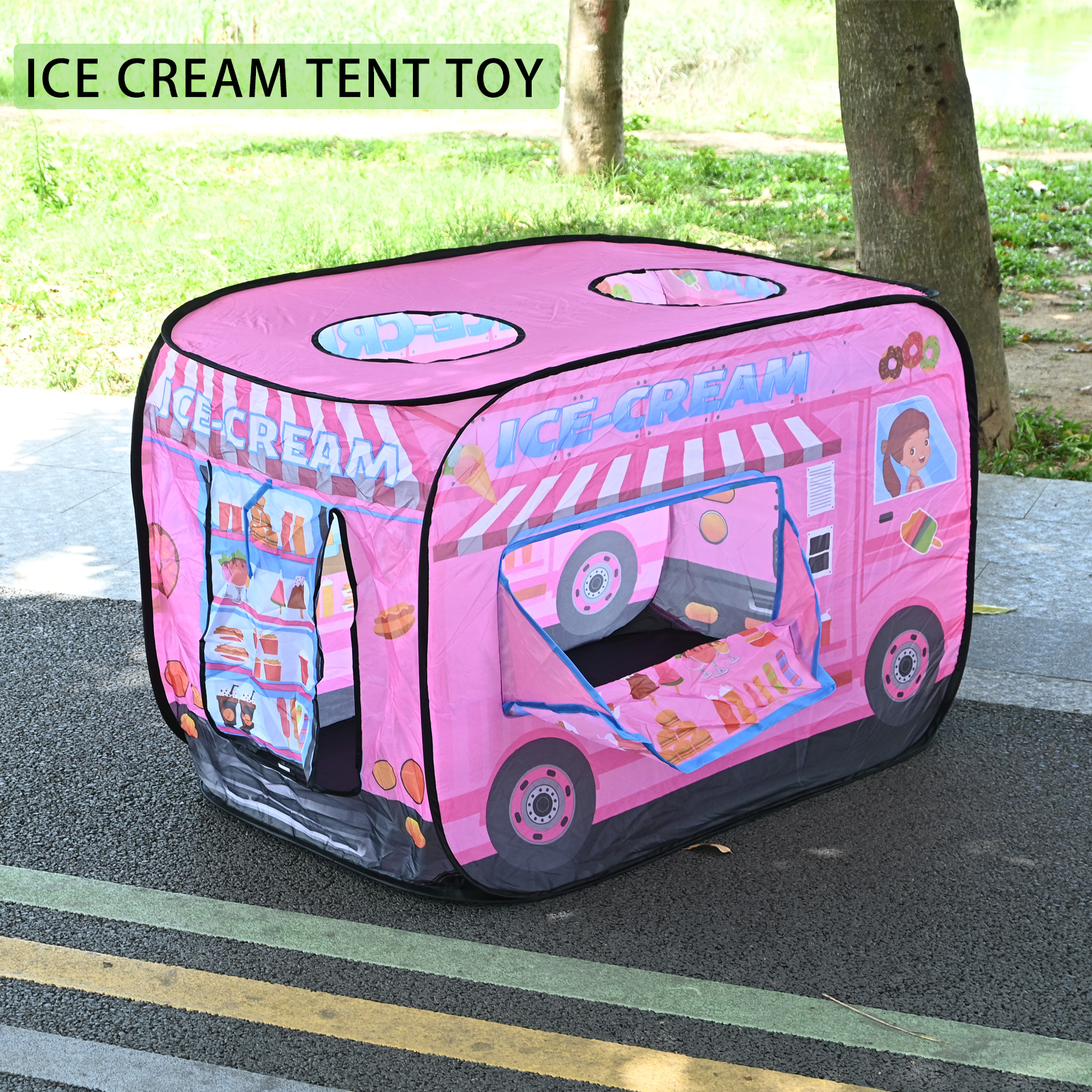 Pink Ice Cream Desserts, Car G - Kids Outdoor Cubby House recensione e prezzo
