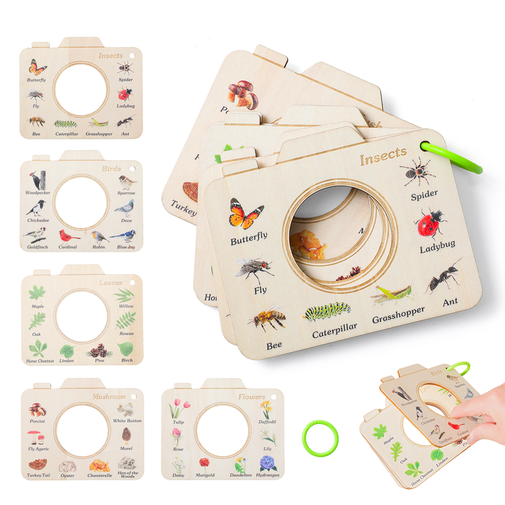 Wooden Camera Shape Nature Cog - Kids Outdoor Kit recensione e prezzo