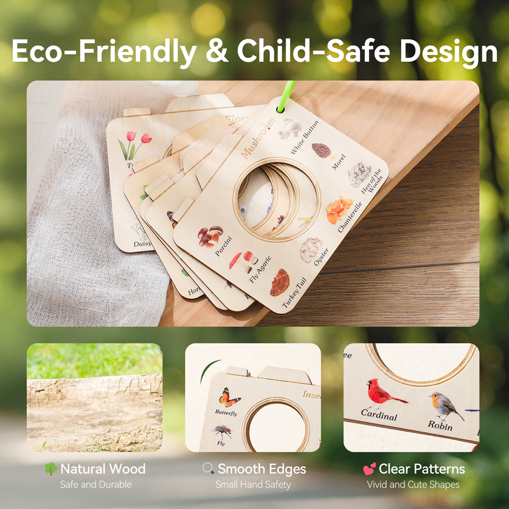 Wooden Camera Shape Nature Cog - Kids Outdoor Kit recensione e prezzo