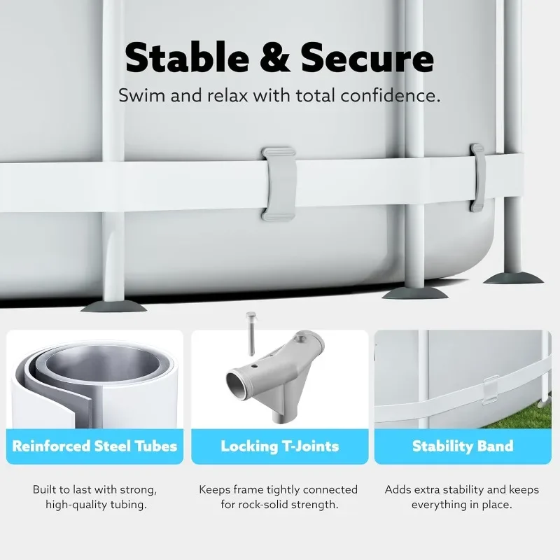SLOOSH Round Above Ground Pool - Kids Outdoor Pool recensione e prezzo