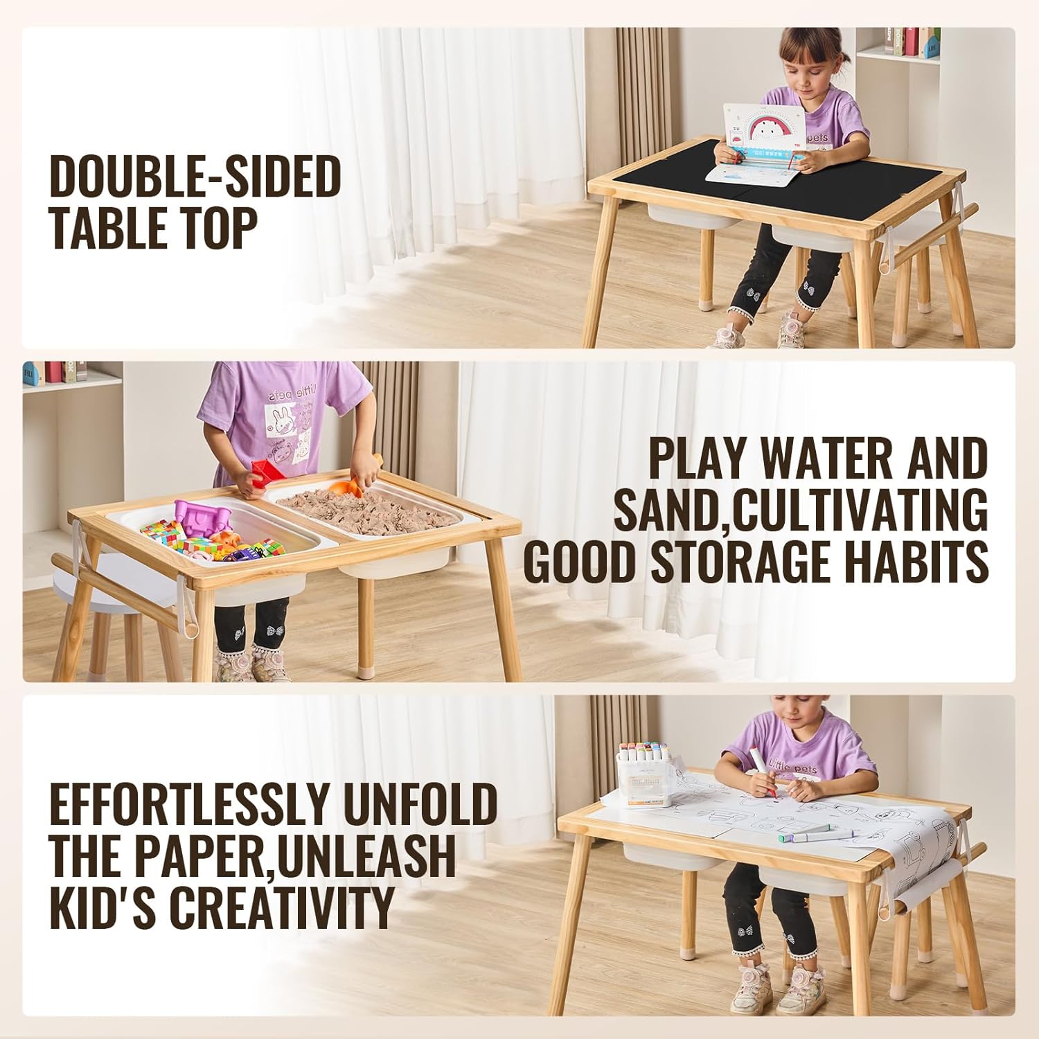Kids Sensory Table & 2 Chairs  - Kids Outdoor Chair And Table recensione e prezzo