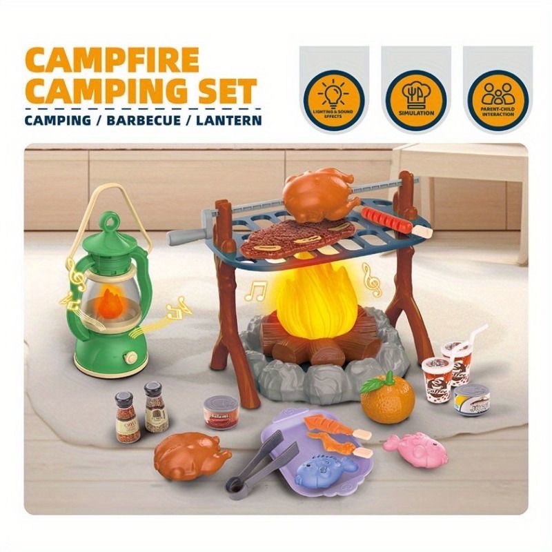Kids Camping Play Set with LED - Kids Outdoor Grill Set recensione e prezzo