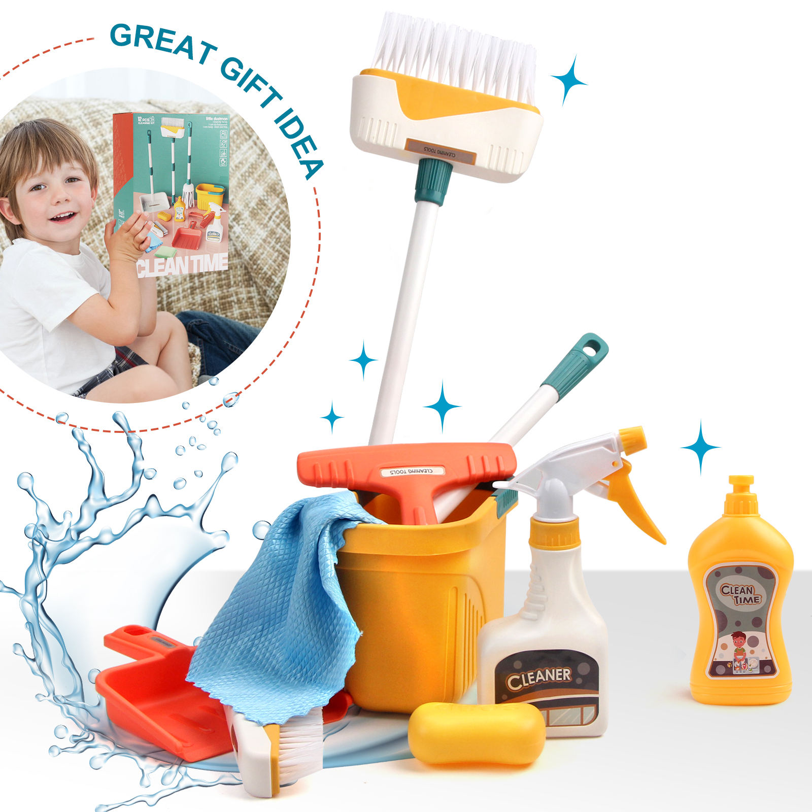 12pcs/set Kids Cleaning Set Ho - Kids Outdoor Broom recensione e prezzo