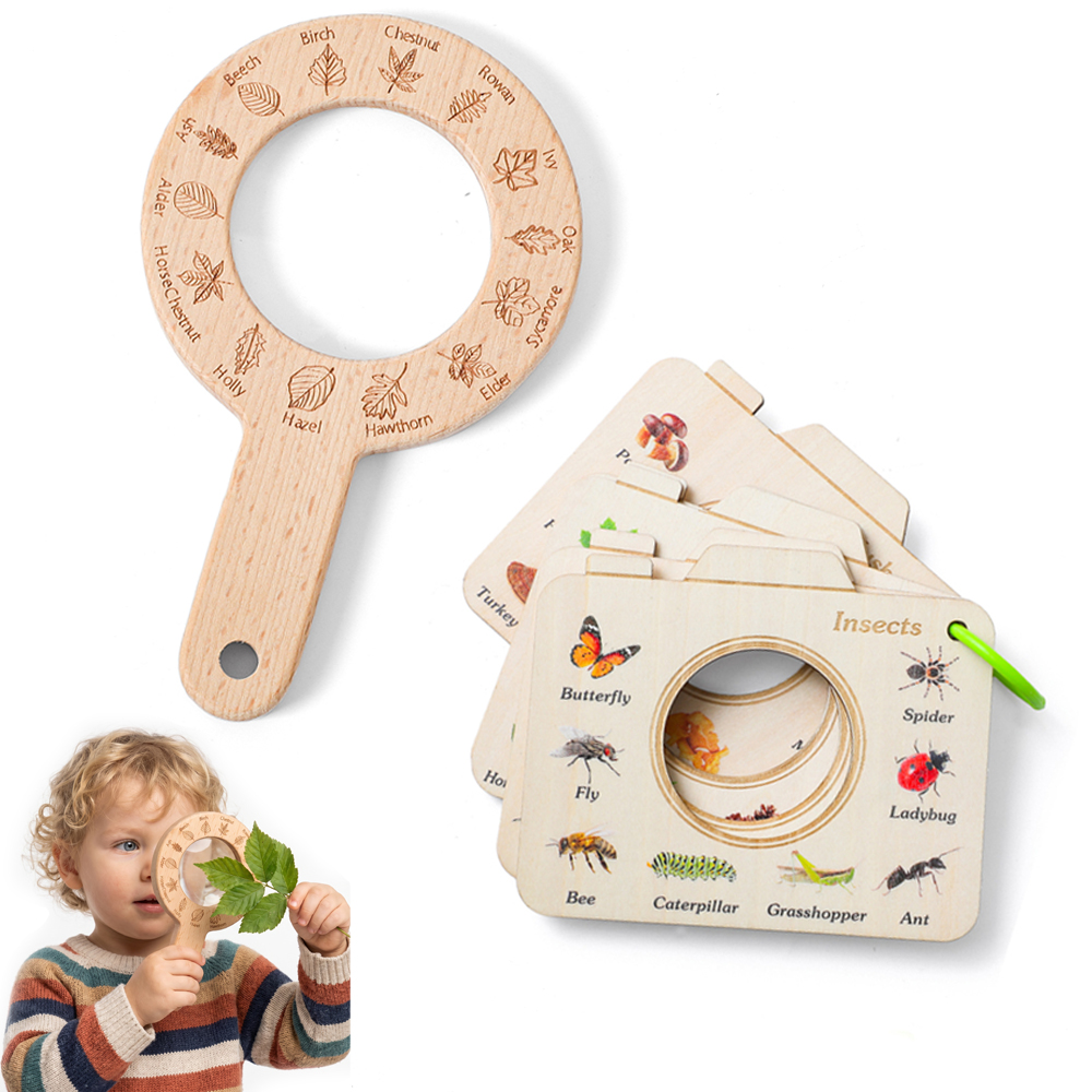 Wooden Magnifying Glass and Ca - Kids Outdoor Kit recensione e prezzo