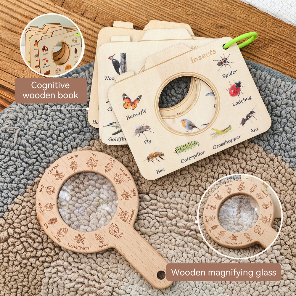 Wooden Magnifying Glass and Ca - Kids Outdoor Kit recensione e prezzo