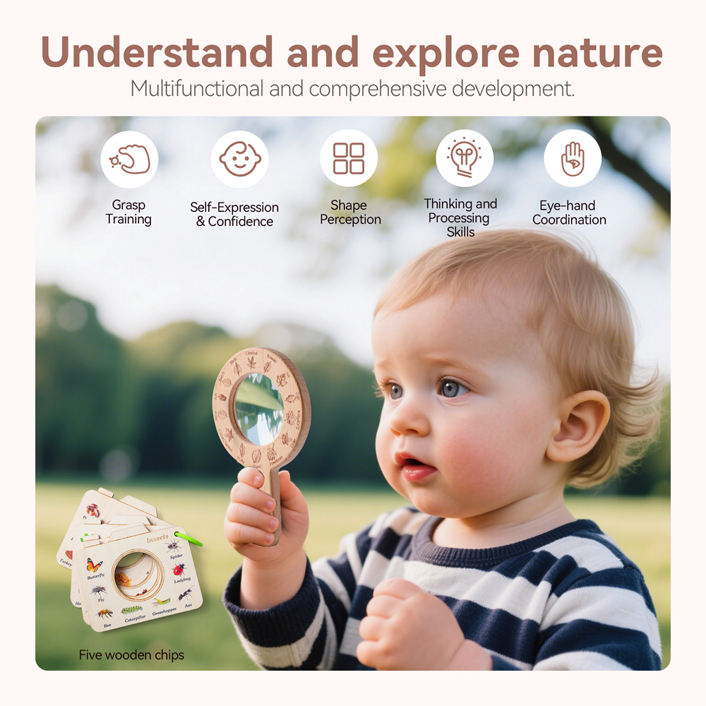 Wooden Magnifying Glass and Ca - Kids Outdoor Kit recensione e prezzo