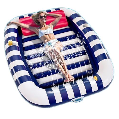 Blue Inflatable Pool Lounger F - Kids Outdoor Loungers recensione e prezzo