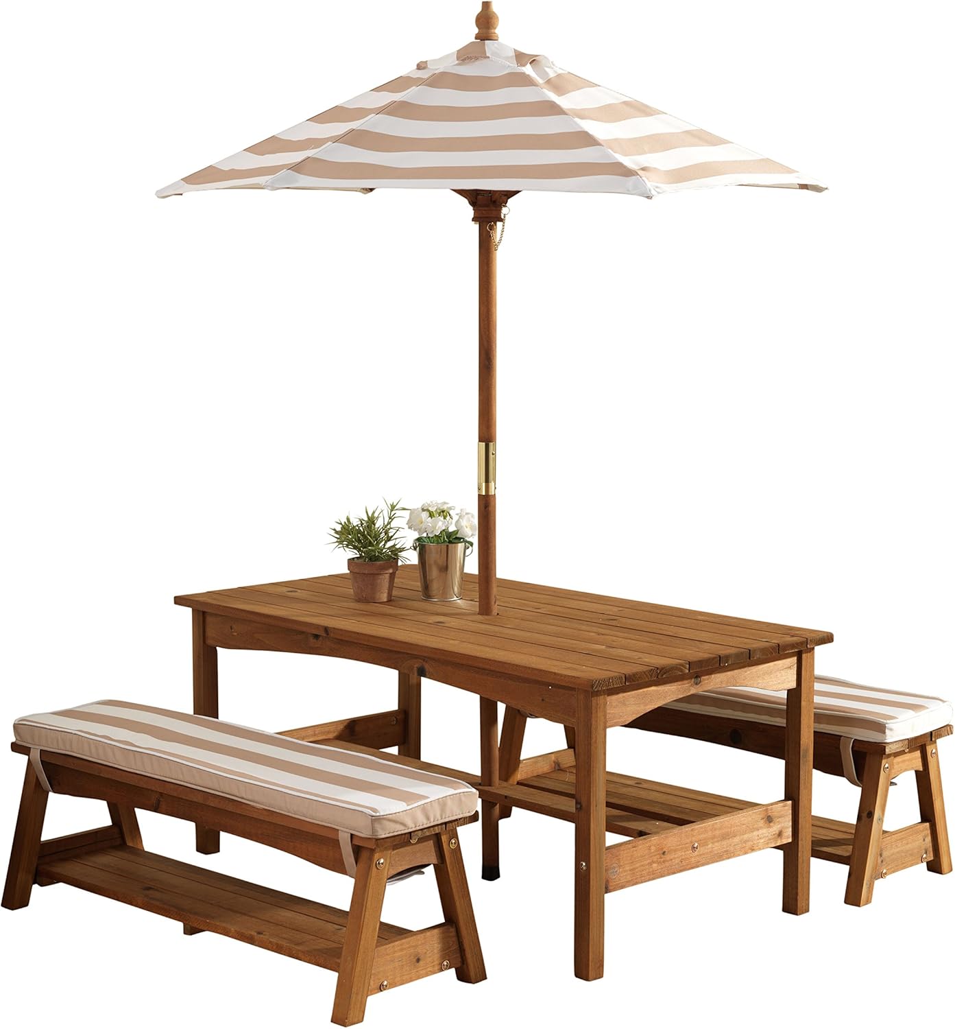 Outdoor Wooden Table & Bench S - Kids Outdoor Umbrella recensione e prezzo