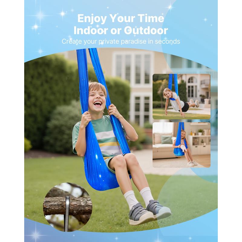 Sensory Swing, Double-Layer Fa - Kids Outdoor Swing recensione e prezzo
