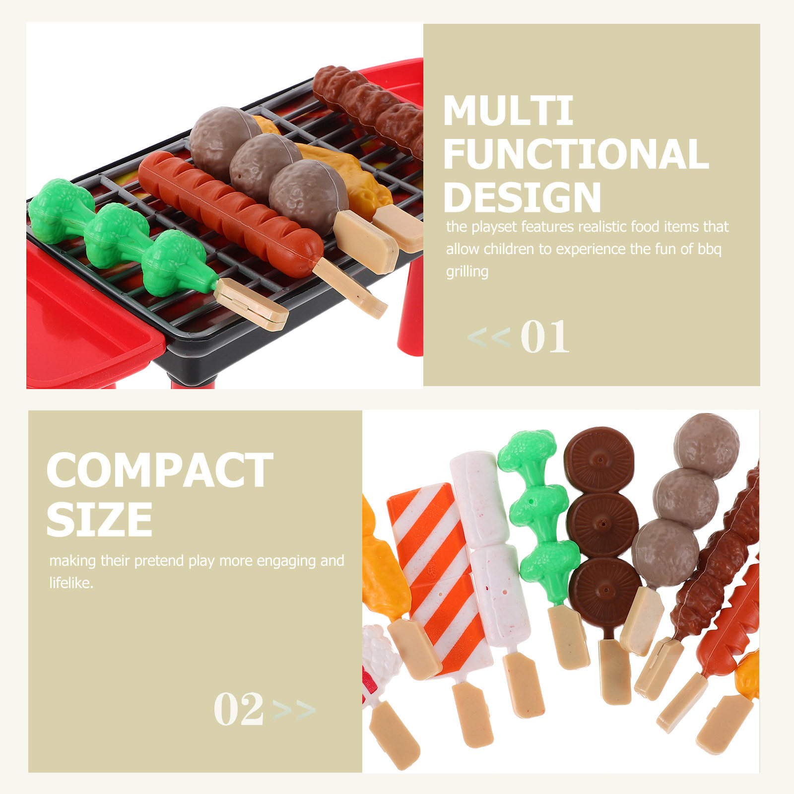 20Pcs Kids Pretend Play Bbq Gr - Kids Outdoor Grill Set recensione e prezzo