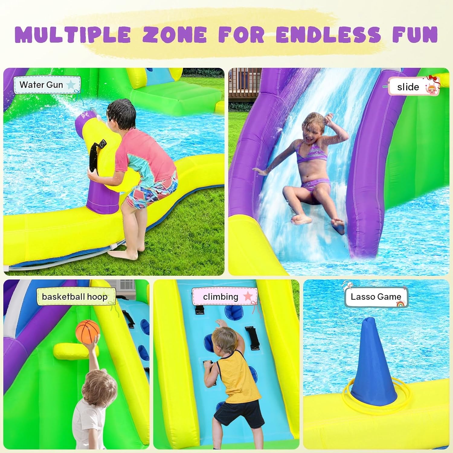 13x14FT Inflatable Bounce Hous - Kids Outdoor Pool recensione e prezzo