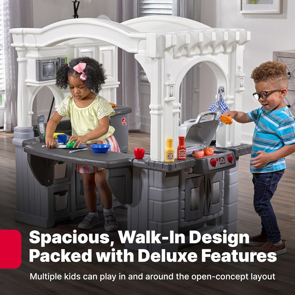 Step2 Grand Walk-in Kitchen &  - Kids Outdoor Grill Set recensione e prezzo