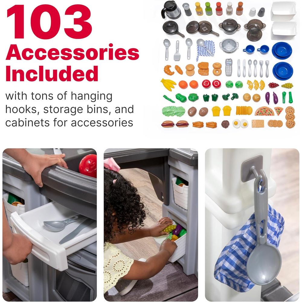 Step2 Grand Walk-in Kitchen &  - Kids Outdoor Grill Set recensione e prezzo