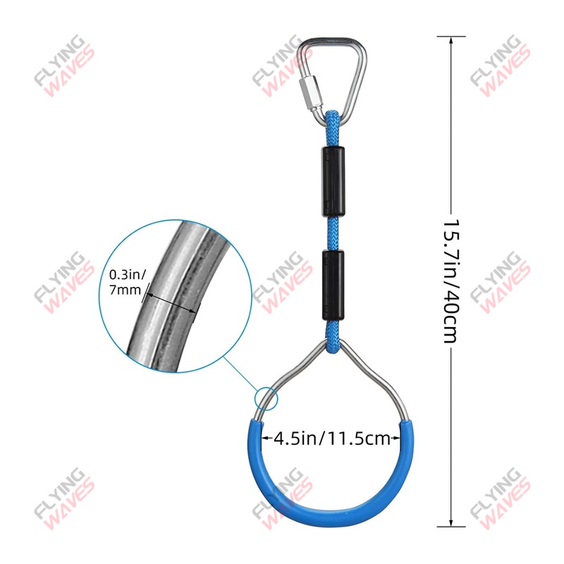Kids Hanging GYM Ring Swing Cl - Kids Outdoor Swing recensione e prezzo