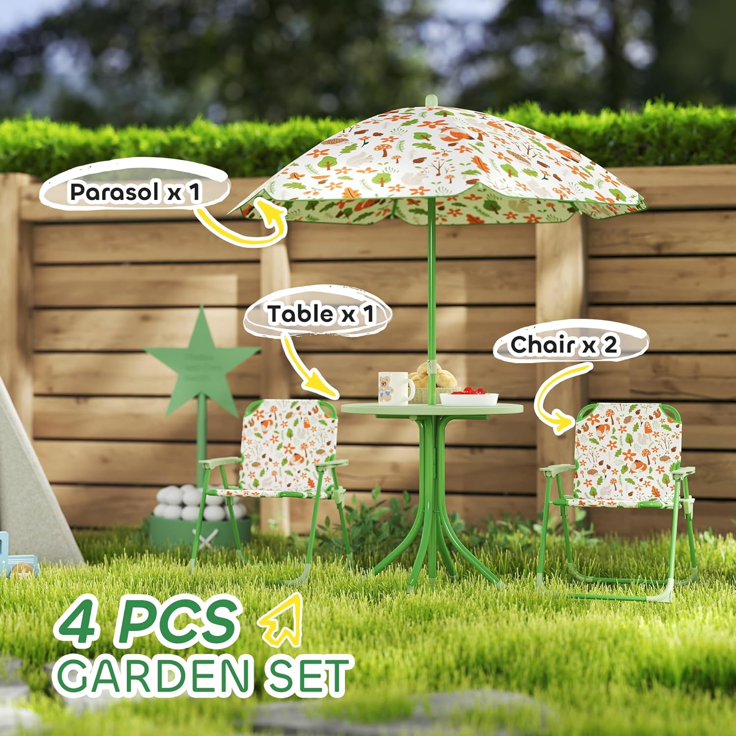 Kids Picnic Table Chair Set Fo - Kids Outdoor Chair And Table recensione e prezzo