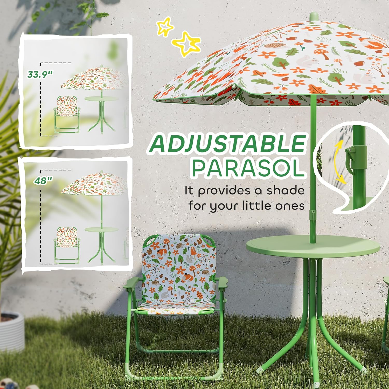 Kids Picnic Table Chair Set Fo - Kids Outdoor Chair And Table recensione e prezzo