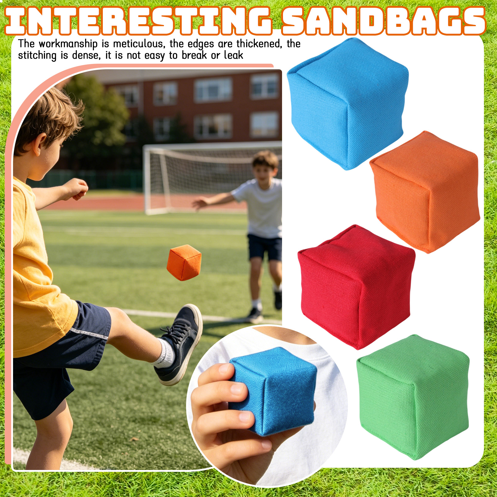 1PC Canvas Cube Children's Bea - Kids Outdoor Easter Toys recensione e prezzo