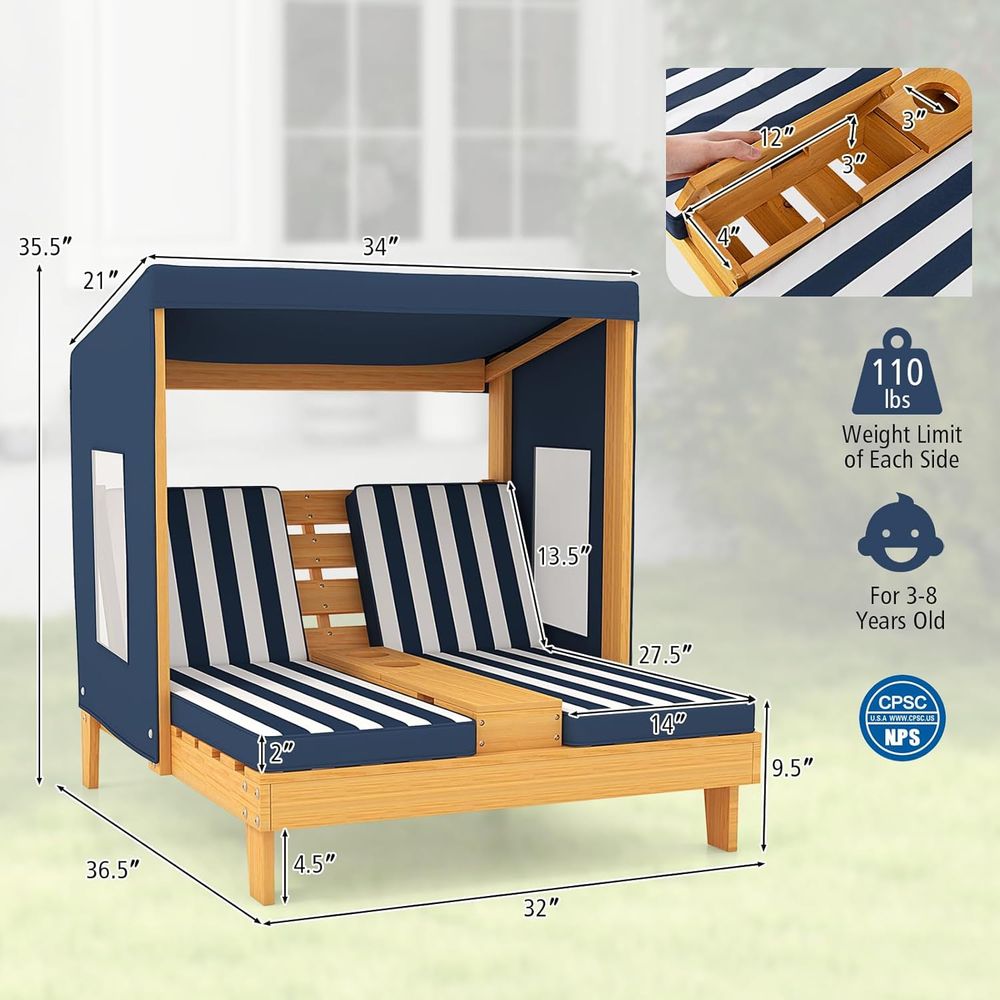 Kids Chaise Lounge Chair Outdo - Kids Outdoor Loungers recensione e prezzo