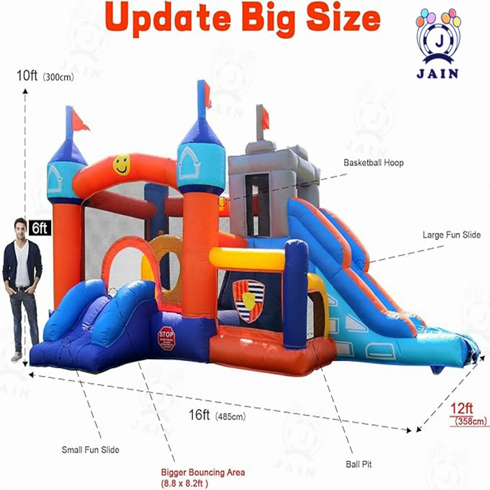 Inflatable Bounce House Castle - Kids Outdoor Jump House recensione e prezzo
