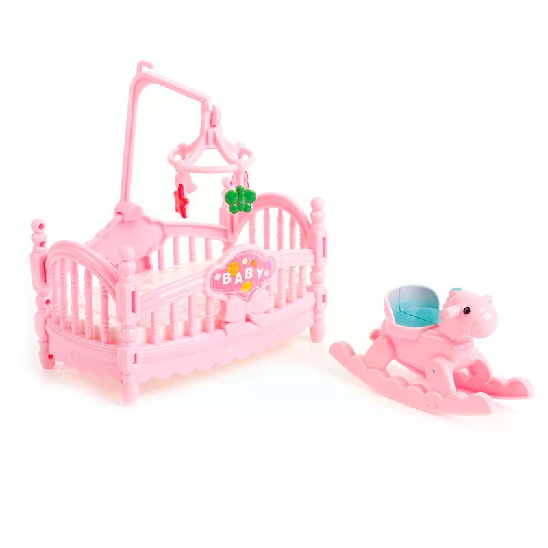 Miniature Crib Wooden Horse Se - Kids Outdoor Chair And Table recensione e prezzo