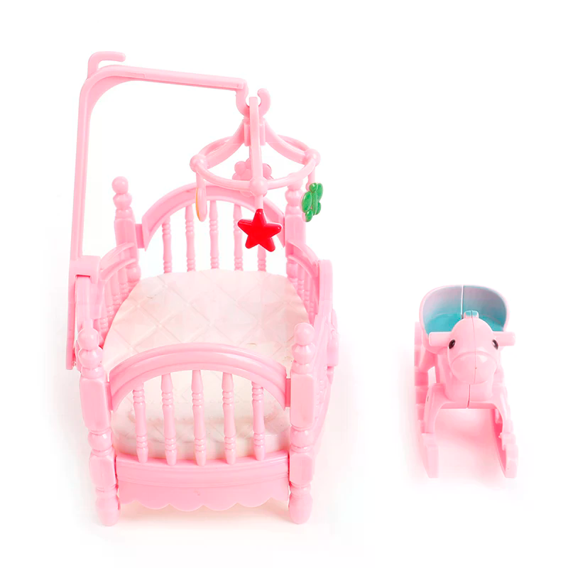 Miniature Crib Wooden Horse Se - Kids Outdoor Chair And Table recensione e prezzo