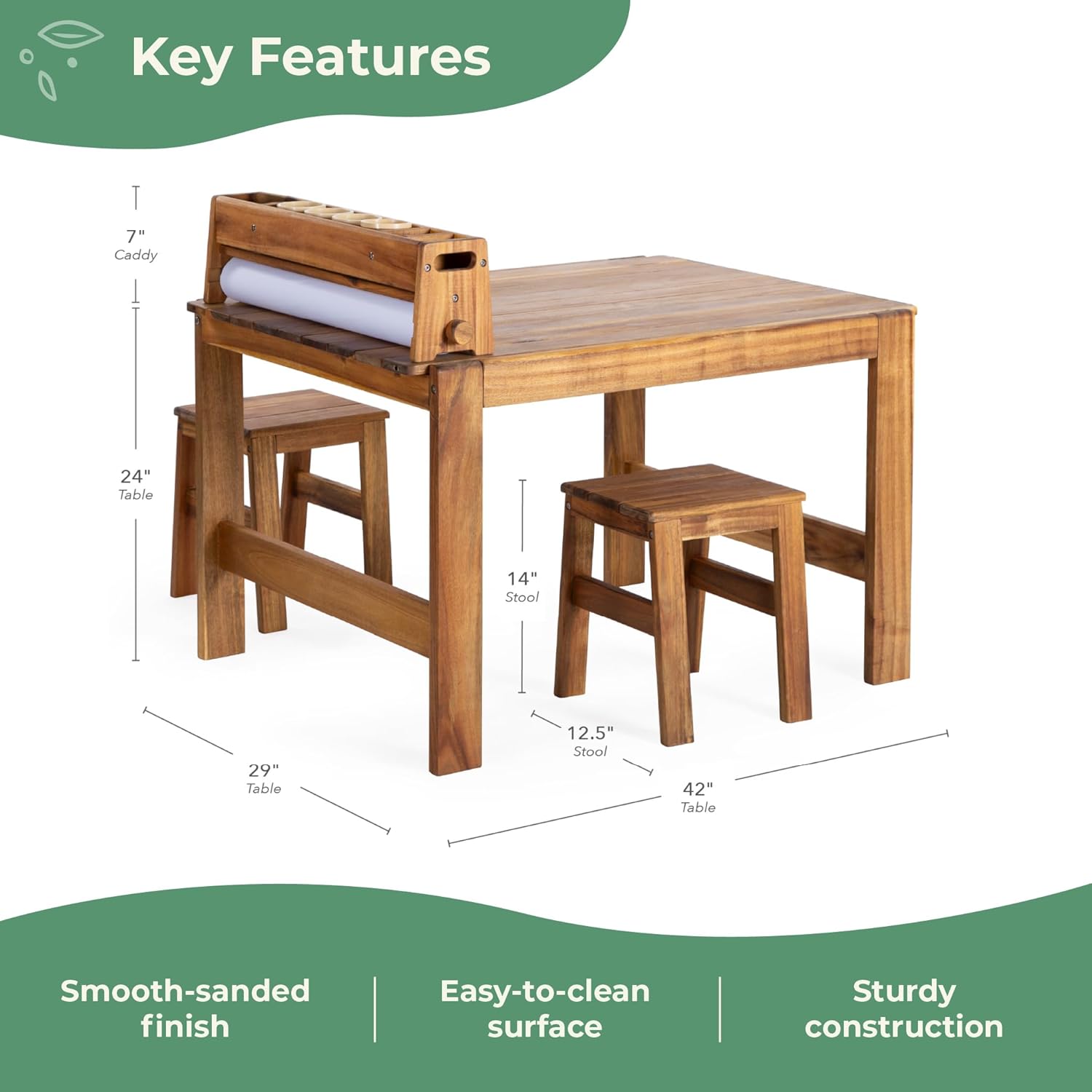 Acadia Outdoor Art Table and S - Kids Outdoor Chair And Table recensione e prezzo